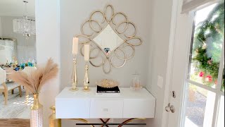 FRONT ENTRYWAY TOUR|DECORATE WITH ME|HOMARY REVIEW