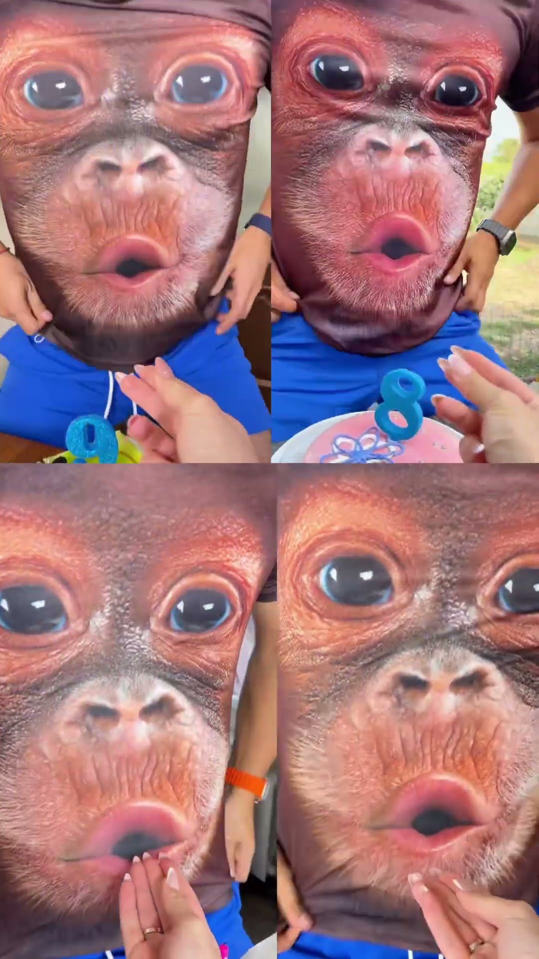 Four blowing gorillas by Secret Vlog