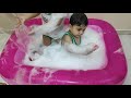 بركة الصابون ( التوأم بسام وهاشم)اللعب بالماء(العاب اطفال)Pond soap wonderful