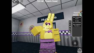 (Game name) Fnaf the resurgence) new springlock failure game on Roblox!