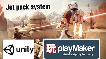 jetpack system made with unity and playmaker . #unity3d #playmaker