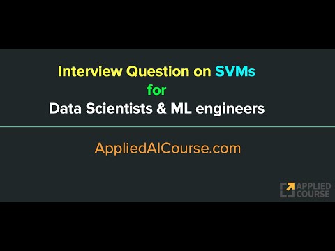 Interview question on SVMs for Machine Learning roles.