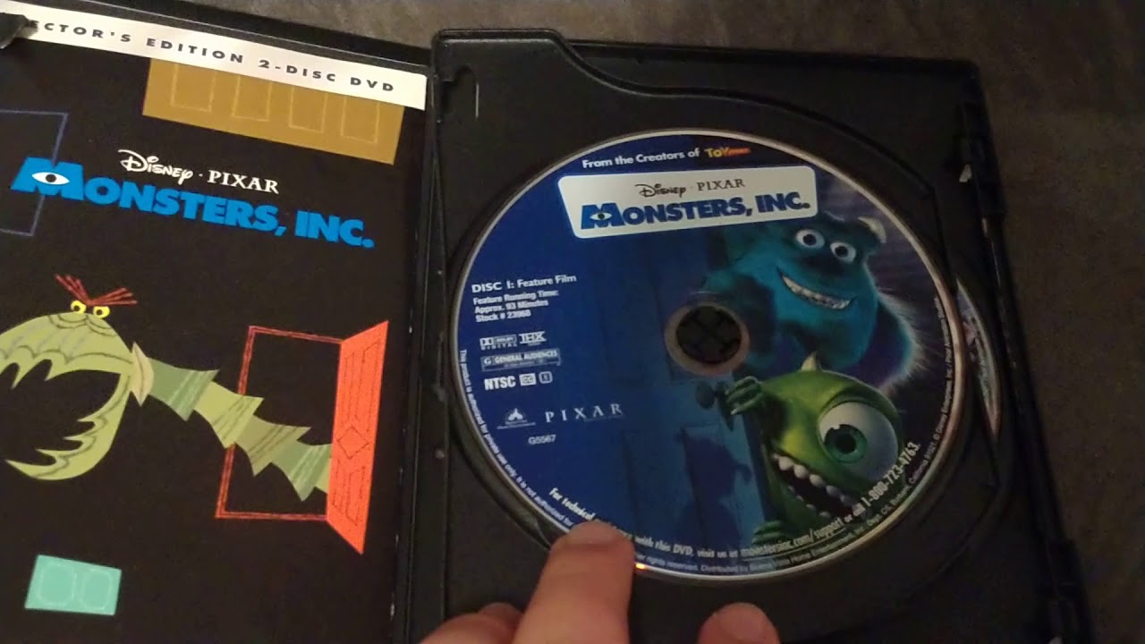 Monsters Inc DVD Menu VHS