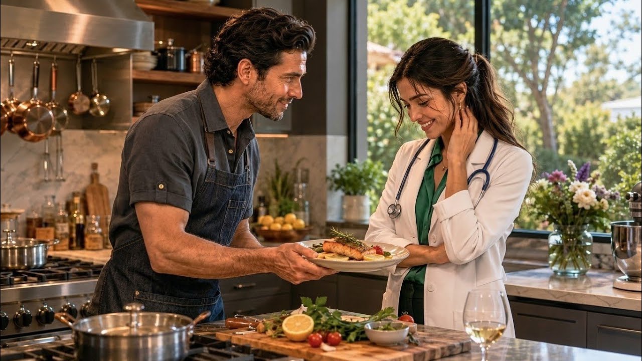 Ik stond om 23.47 uur voor het koffieapparaat in de ziekenhuiskantine, uitgeput na een operatie van zes uur, toen een stem me deed stilstaan: „Alweer geen avondeten, dokter?” Ik draaide me om en...