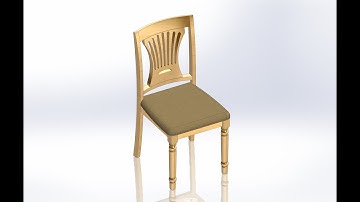 Chair Design & Assembly Animation by Solidworks