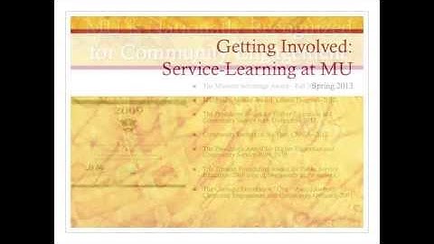 Mizzou Service Learning