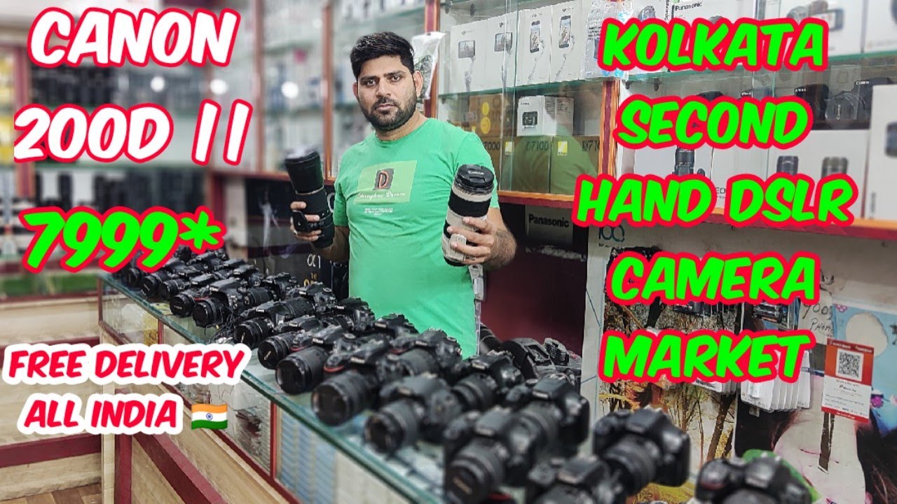 Canon 200d mark ii Second hand Dslr camera market in Kolkata Low