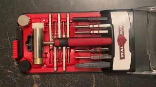 Best Gunsmithing Roll Pin Punch & Hammer Set. Real Avid Accu, Removable Heads, Pin Alignment Tool.