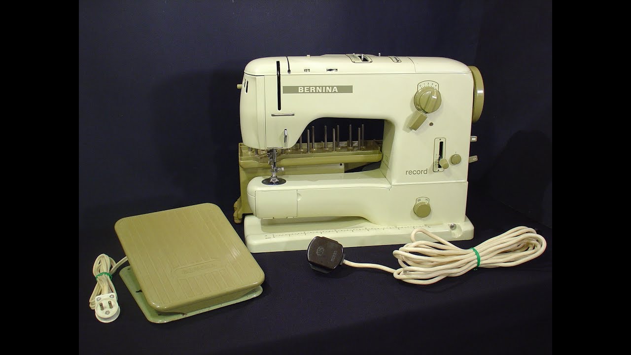 Bernina Record 730 sewing machine + instructions - YouTube