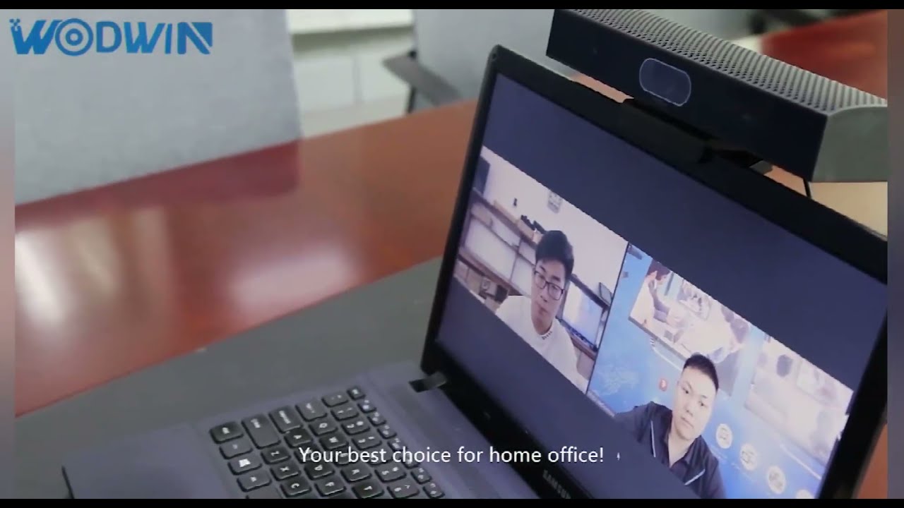 WODWIN 3-in-1 EPTZ Webcam Built With Mic and Speaker Conference Cameras WIN-DC3L