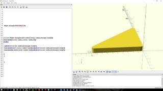 Openscad : rounded and pointy right angle triangles Wealth