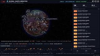 🔴 LIVE 🌍 Global Earth Monitor — Earthquakes, Storms & Weather in Real Time, 24/7