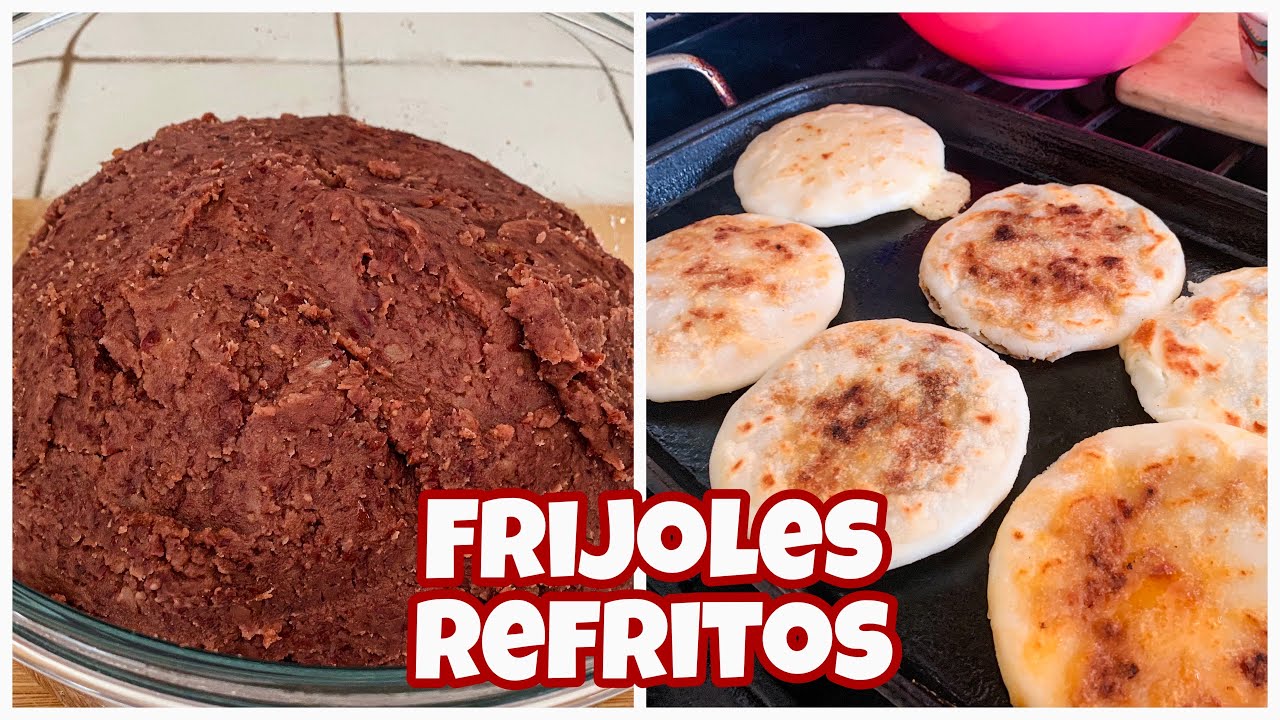 Cómo hacer frijoles refritos para pupusas Salvadoreñas que queden bien sabrosos
