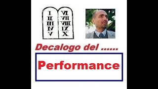 Decalogo della ... PERFORMANCE (29/01/2020)
