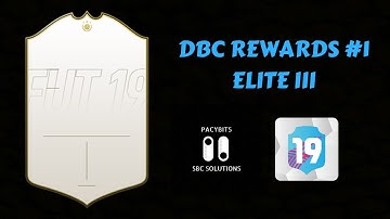 DBC REWARDS #1- ELITE III- ICON PACKED!- FUT 19 PacyBits Pack Opener & Draft