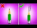 USE MAXIMUM OF SUPPLIES 🏫📝👦| Awesome Drawing Hacks And School Tricks