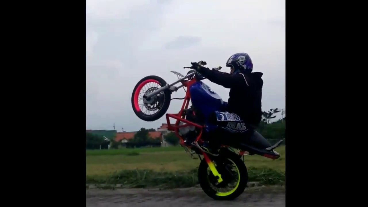 freestyle part 2 heboh atraksi moge yamaha scorpio keren 