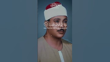 وَإِذَا الشَّمْسُ کُوِّرَتْ | تلاوة خاشعة من سورة التكوير | عبد الباسط Abdulbasit