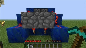Minecraft Cobblestone Generator Tutorial 85 Blocks Per Minute Semi Automatic.