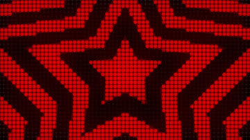 4K 1 Hour Red Star Tunnel Y2K Colorful Aesthetic LED Lights Background Video Screensaver