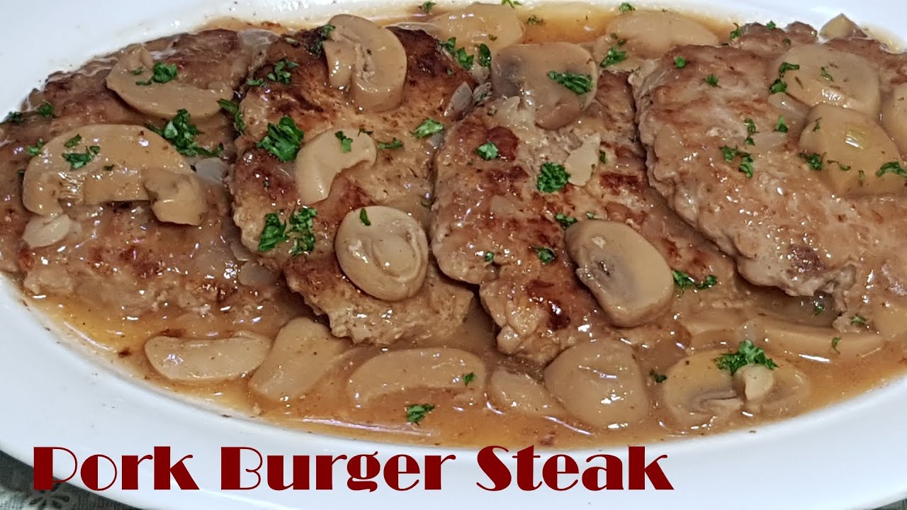 How to Cook Pork Burger Steak YouTube