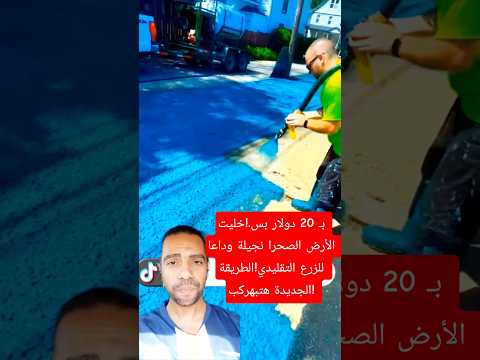 ب 20 دولار بس خليت الأرض الصحرا نجيلة وداعا للزرع التقليدي الطريقة الجديدة هتبهركب زرع نجيلة