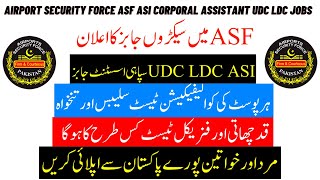 Asf Jobs 2025 Airport Security Force Asi Corporal Istant Udc Ldc Jobs Asf Jobs Online Apply