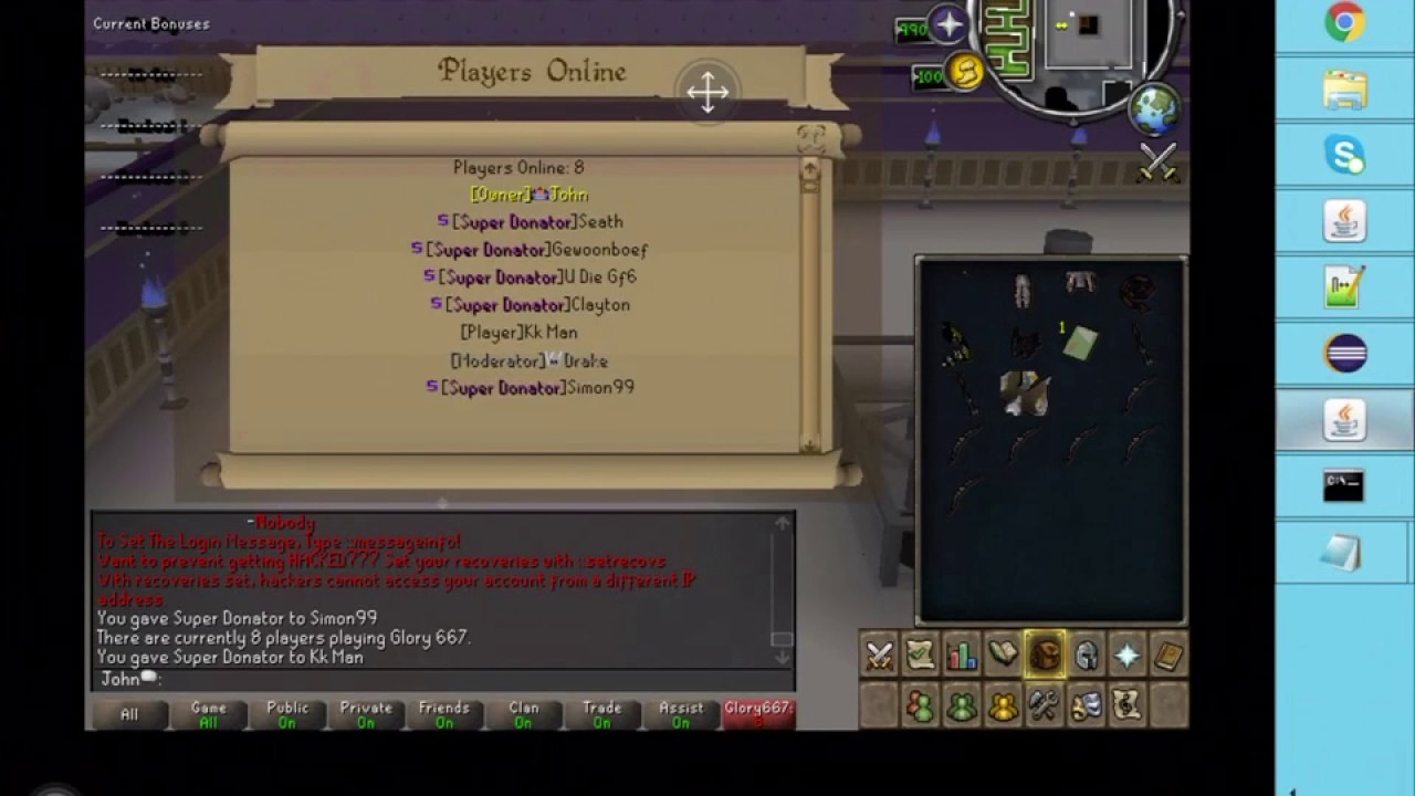 Glory667 Updates! BEst 667 rsps! Free Super Donater!