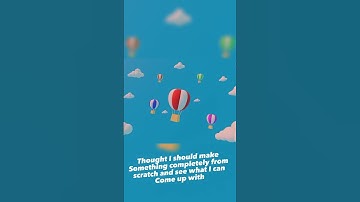 The hot air balloon #3d #blender #3danimation #desert #blender3d #blendermarket #blender3danimation