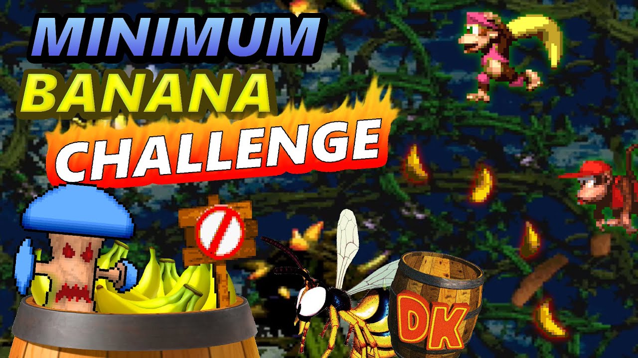 Minimum Banana Challenge - How many Levels can you Beat in Donkey Kong  Country 2 with Zero Bananas? 