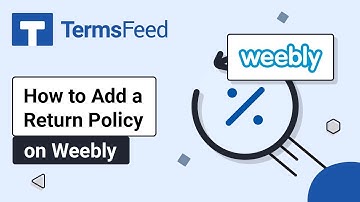 How to Add a Return and Refund Policy page on Weebly website