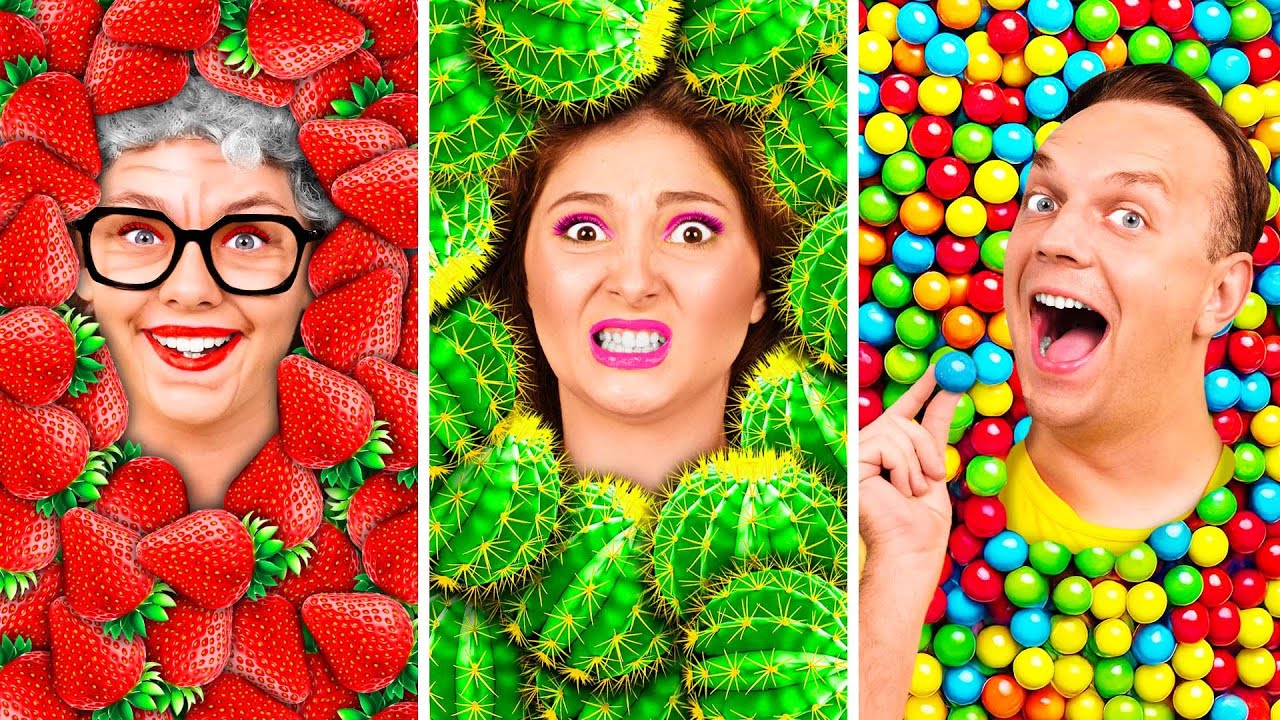 Экстремальные прятки Челлендж с Бабушкой | Смешные Ситуации и Неудачи от GoFun Challenge