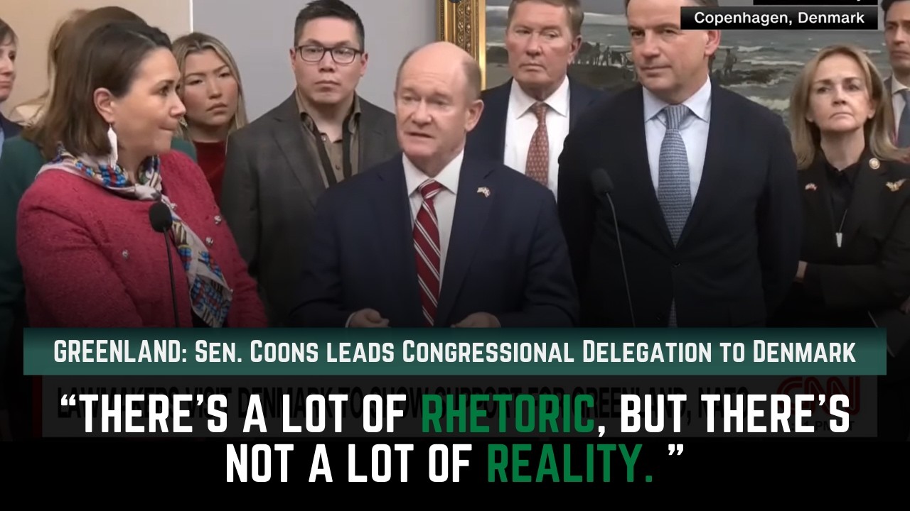 Реальность, а не риторика: сенатор Кунс возглавляет делегацию Конгресса в Копенгаген.