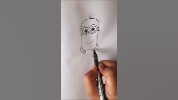 How to Draw Kevin Minion from Despicable Me animation step by step | #shorts