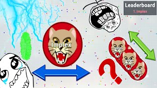 LAST MAN STANDING Virus Stack LINESPLIT + SLANTSPLIT??? //Agar.io