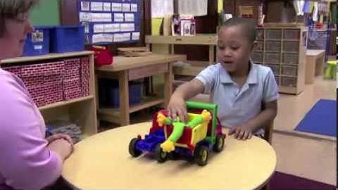 Describing Relative Location of Objects with Child 22 (Early Math Collaborative at Erikson)