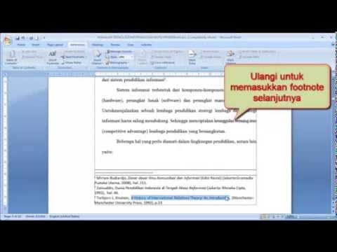 Cara Membuat Footnote Dan Endnote Catatan Kaki Dengan Mudah