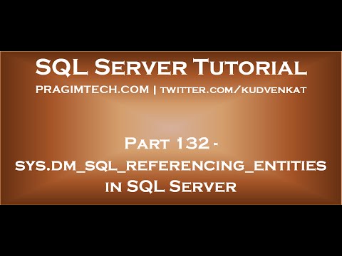 sys dm sql referencing entities in SQL Server