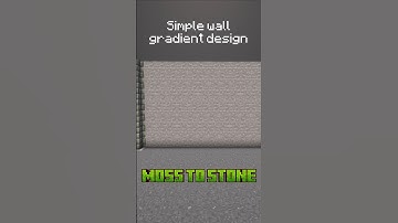 Simple wall gradient design | pt.1 |#minecraft #minecraftbuildingtutorial #minecraftinspiration #fyp
