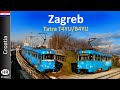 【4K】ZAGREB TRAM - Tatra T4YU/B4YU  (2019)