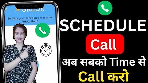 How To  Schedule a Call In Android Set Timer For Automatic Calling