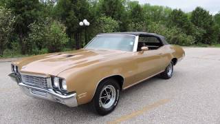 1972 Buick Skylark GS Convertible gold for sale at www coyoteclassics com