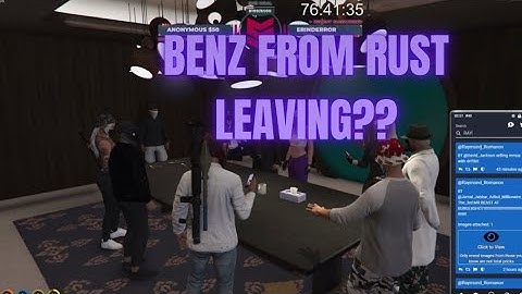 Hydra Talk About Benz From RUST Wanting To Leave… (Nopixel) | GTA RP