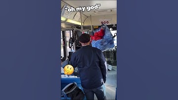 Homeless Guy Sets Up HAMMOCK in BUS! 😱