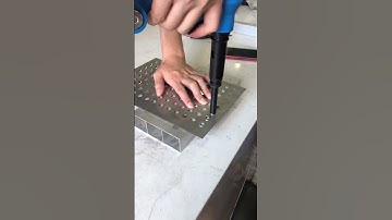 Rivet nuts with flat head #diy #rivet #handtool #core #tool #riveting #metalworkingtool #nameplate