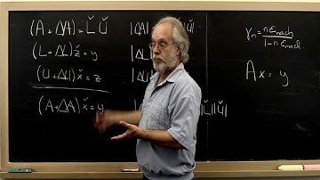 6.4.3 Backward error for solution of linear system