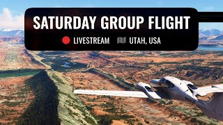 ⏪ Replay: Group Flight in Utah / COWS DA42 / SayIntentions Tour Guide