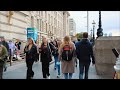 Walking On London Tourist Route│Waterloo Station to Covent Garden [4K] [UK]