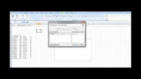 Excel 2007 Creating a Line Chart