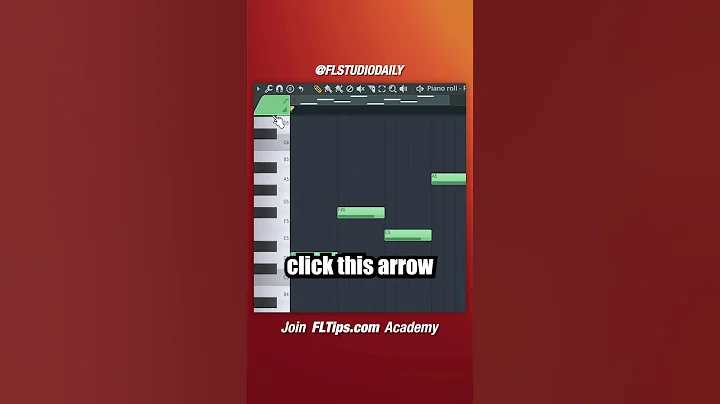 Resize Notes From Left In Piano Roll | FL Studio Tutorial #shorts
